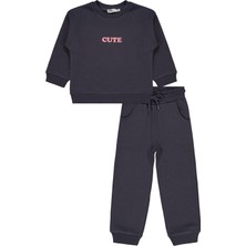 Civil Girls Cute Baskılı 2-5 Yaş Eşofman Takımı - Gri 2-3 Yaş