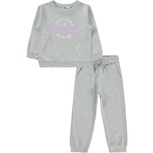 Civil Girls Civil Kız Çocuk 2-5 Yaş Eşofman Takımı 2'li Gri Pamuklu Regular Kesim Özellikli