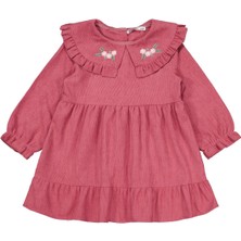 Civil Girls Eteği Fırfırlı 2-5 Yaş Elbise - Pembe 3-4 Yaş