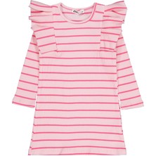 Civil Girls Çizgili 2-5 Yaş Elbise - Pembe 2-3 Yaş
