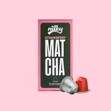 Nilky Matcha Strawberry 10 Adet Kapsül - Nespresso Uyumlu