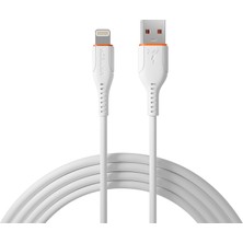 Hytech HY-X91 1m 2.4A iPhone Lightning Beyaz Şarj Kablosu