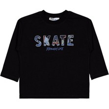 Civil Boys Skate Gofre Baskılı 2-5 Yaş Sweatshirt