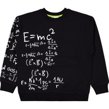 Civil Boys Matematik Formül Baskılı 10-13 Yaş Sweatshirt