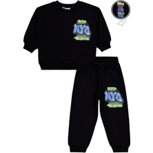 Civil Boys Nyc Baskılı 2-5 Yaş Eşofman Takımı