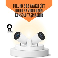 Narnuga 10.000 Oyun Destekli, Çift Kollu 4K Projeksiyon – Hdmı, Usb, Aux, Ethernet Yok