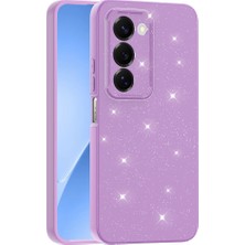 Başkenttekno Xiaomi Redmi 15 Kılıf Kamera Korumalı Simli Lüks Koton Kapak