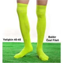 Feyza Design Yüksek Performanslı Futbol Maç Çorabı ve Baldır Fileli Tozluk Seti