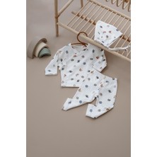 Oh la la Koala For Little Ones Meyve Baskılı  Pure Hug Serisi Kruvaze 3'lü Takım