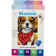 Elegantshop 5d Yapışan Boncuk Goblen Mozaik Tablo Pano 10*15 cm Köpek