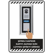 İsg Tabelam 35X50CM/KOMPOZIT/ŞIFRELI Kapıdır Kapıyı Açmak Için Lütfen Şifreyi Giriniz