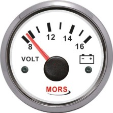 Mors Voltmetre 24 V Beyaz