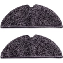 Mija Robot Süpürge Siyah Mop Bezi Roborock  Q7 , S6 , S5  ve E Serileri ile Uyumlu  2 Adet - Yerli Üretim