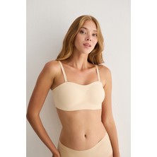 Balensiz Çıkarılabilir Pedli Straplez Dikişsiz Lazer Sütyen