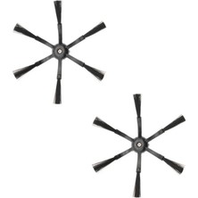 Mija Robot Süpürge Siyah Yan Fırça Roborock S7, S7 Maxv, Q5 , Q7, Q7 Max , S5 Max, S6 Serisi ile Uyumlu 2 Adet
