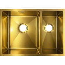 Gl General Redux 58X44 Gold Sağ 1,5 Gözlü Paslanmaz Çelik Mutfak Eviyesi