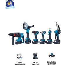 Dawrek Chelikbei Chelıkbeı Altılı Set (Budama Testeresi +Bağ Makası + 13MM Ç.mandren+S.sıkma+Ş.spral+Ş.hilti)