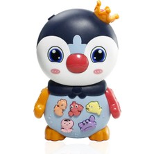 Vardem Oyuncak Işıklı ve Sesli Müzikli Penguen Bebek Piyanosu Siyah VR-855-136A