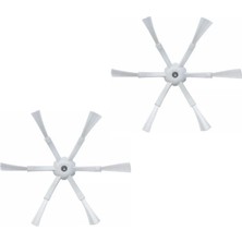 Mija Robot Süpürge Beyaz Yan Fırça Roborock S7, S7 Maxv, Q5 , Q7, Q7 Max , S5 Max, S6 Serisi ile Uyumlu 2 Adet