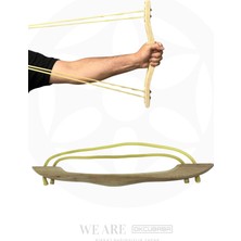 Feyza Design Ahşap Lastikli Kepaze Çalışma Yayı 45 Cm, 4 Lastik, Dayanıklı ve Pratik