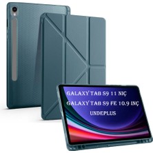 MobaxAksesuar Samsung Galaxy Tab S10 Lite FE/S10/S9 Fe/s9 Kılıf Kalem Bölmeli Trifolding Case(12.4inç Değildir)