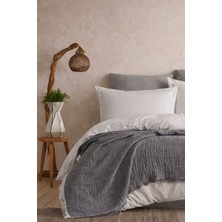 Mulberry 4 Katlı Müslin Pike Çift Kişilik I Battal Boy  – %100 Pamuklu, Nefes Alabilir, Yumuşak Dokulu Dört Mevsim Kullanım 240X260 cm