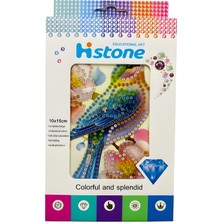 Elegantshop 5d Yapışan Boncuk Goblen Mozaik Tablo Pano 10*15 cm Kuş