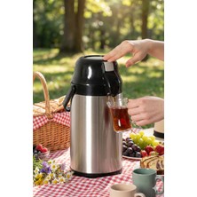 Porsima 2008-1 Çift Kat Paslanmaz Çelik Termos Çay Termosu Su Termosu 3,5lt