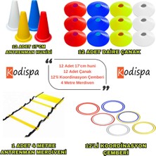Feyza Design Çocuklar Için 17CM Antrenman Seti Huni, Çember, Çanak, Merdiven ile