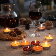 Mumline Evcikuş 8’li Renkli Tealight Mum | Uzun Süre Yanan T-Light Dekoratif Mum Seti