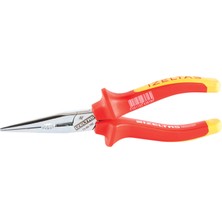 İzeltaş 1000V İzoleli Elektrikçi Kargaburun Düz Uçlu 180 mm 3220 13 6180