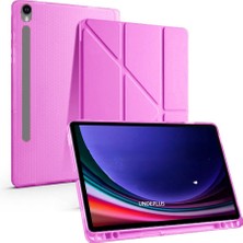 MobaxAksesuar Samsung Galaxy Tab S10 Lite FE/S10/S9 Fe/s9 Kılıf Kalem Bölmeli Trifolding Case(12.4inç Değildir)