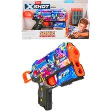 X-Shot Skins Flux Sonic The Hedgehog Sünger Atan Silah 21 cm Super Speed ZR-36648D