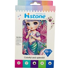 Elegantshop 5d Yapışan Boncuk Goblen Mozaik Tablo Pano 10*15 cm Deniz Kızı