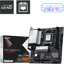 MSI Msı Pro B850M-G Am5 Ddr5 8200+(OC)MHZ Matx Anakart