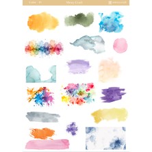 Miray Craft 1 Adet Renk Temalı Sticker Sayfası – Journal & Planner (12×17 Cm)