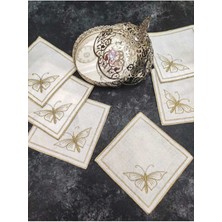 PremiumPort 6'lı Sunum Peçete Seti, Kokteyl ve Kahve Yanı Için Şık ve Pratik