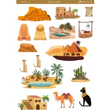 Miray Craft 1 Adet Çöltemalı Sticker Sayfası – Journal & Planner (12×17 Cm)