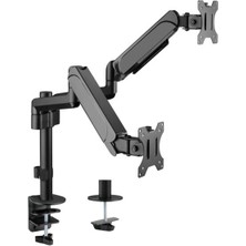 Brateck 17-32 Inç Uyumlu Iki Kollu Yükseklik Ayarlı Amortisörlü Monitör Kolu (LDT48-C024)