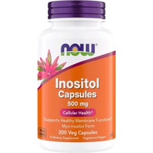 Now Foods Inositol 500 Mg Superior Myo Inositol Form For Healthy Membrane Function Cellular Health 200 Caps