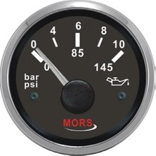 Mors Yağ Göstergesi 10 Bar Siyah