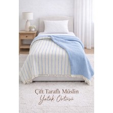 Veronica Line 8 Kat Müslin Çift Yönlü Yatak Örtüsü 170X230