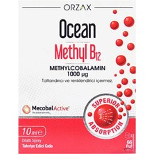 Orzax Ocean Methyl B12 10 ml Takviye Edici Gıda-Diş Köpügü Hediyeli-