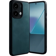 Olmira   Redmi Note 13 4g Kılıf Aras Deri Kapak - Koyu Yeşil 587455