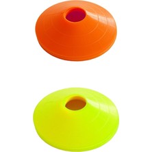 Feyza Design 10'lu Antrenman Çanağı Seti, Sarı ve Turuncu Şapka, 17X4,5 cm