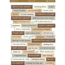 Miray Craft 1 Adet Aşk Notları Temalı Sticker (12X17 Cm) Bullet Journal, Scrapbook, Ajanda ve Planlayıcı Için