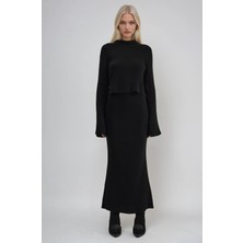 Lijuri Crop Kazaklı ve Etekli Esnek Takım 10313