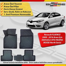 Renault Fluence Paspas Araca Özel Paspas 2009 2016 Arası Derin Havuzlu Paspas Bosse North Serisi