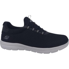 Zerhan Bewıld 350 Erkek Siyah Çorap Model File Hafif Taban Büyük Numara Loafer Spor Ayakkabı 45 46 47 48