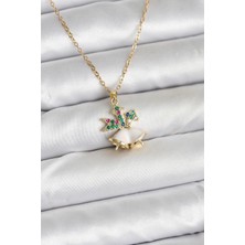 Eco Lounge 316L Çelik Zincir Gold Renk Chirtsmas Bell Model Yılbaşı Temalı Kadın Kolye